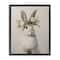 Stupell Industries White Bunny Floral Crown Floating Frame Wall Art